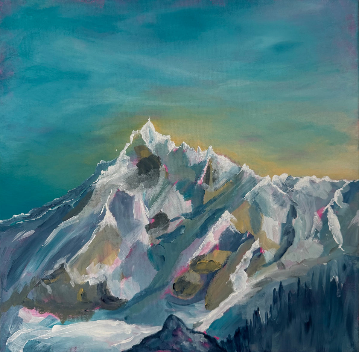 Sunrise Over Aiguille du Midi, Chamonix