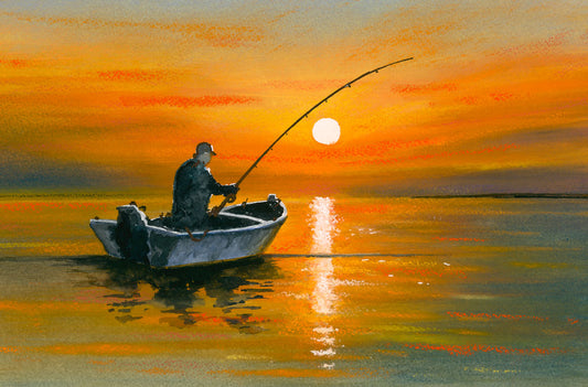 Fishing at Sunset
