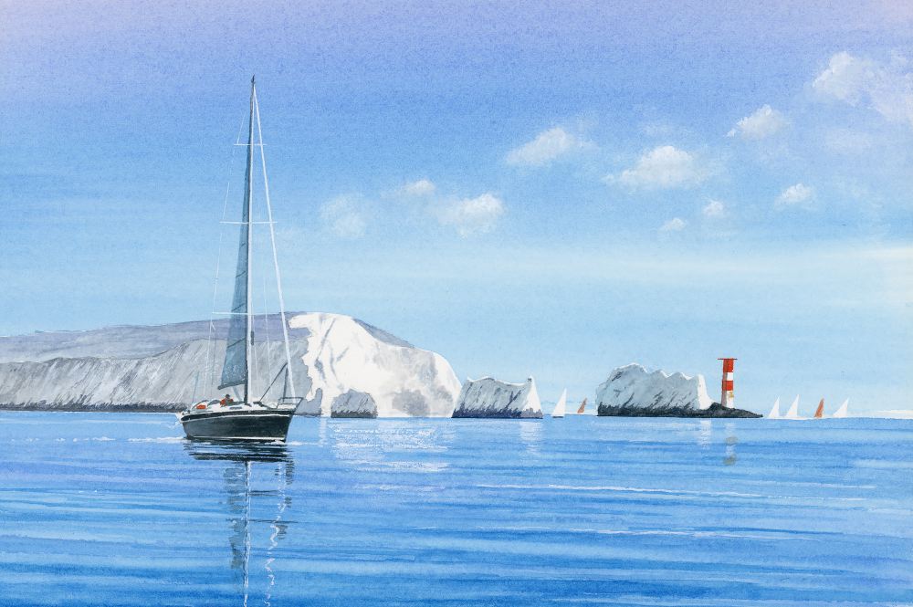Becalmed Off the Needles